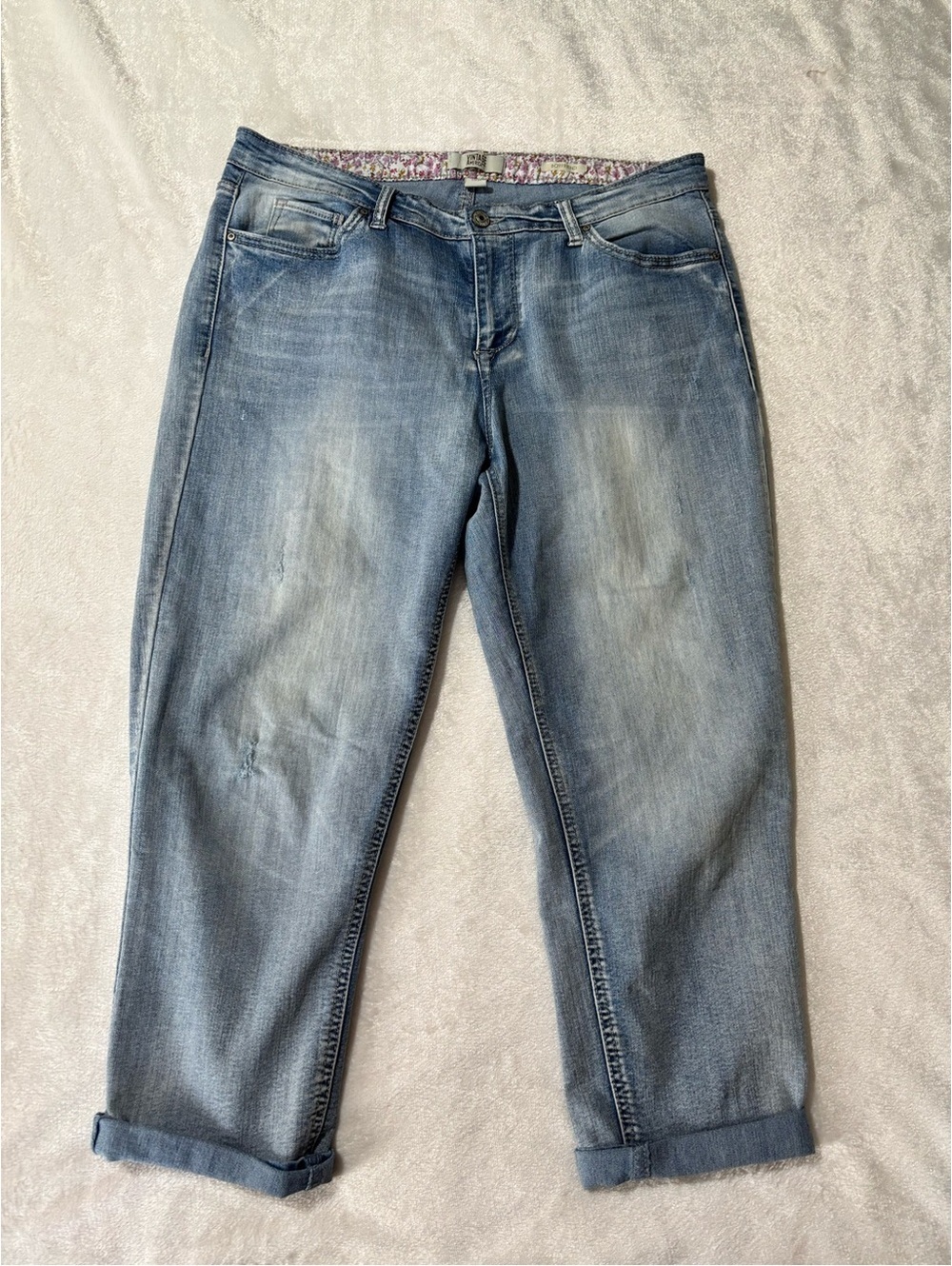 Vintage America Light Blue Boyfriend Jeans Size 12/31 Casual Classic Comfort